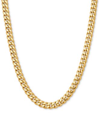 Curb Link 24″ Chain Necklace in 10k Gold