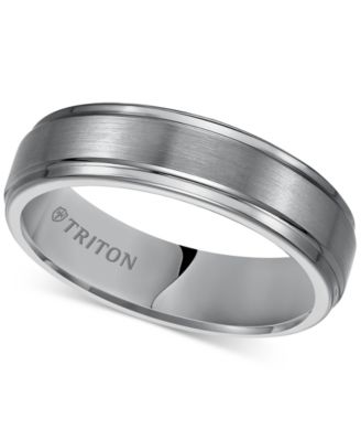 Men’s Tungsten Carbide Ring, 6mm Comfort Fit Wedding Band