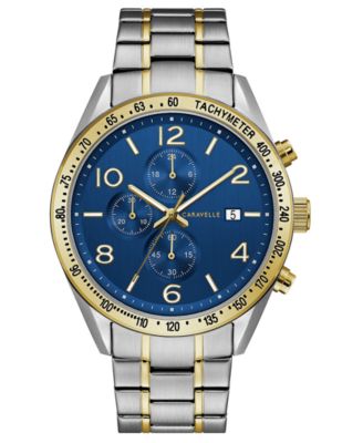 Men’s Chronograph Two-Tone Stainless Steel Bracelet Watch 44mm