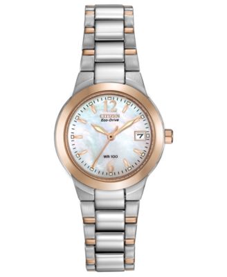 Eco-Drive Women’s Chandler Two-Tone Stainless Steel Bracelet Watch 26mm