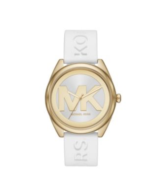 Women’s Janelle White Silicone Strap Watch 42mm