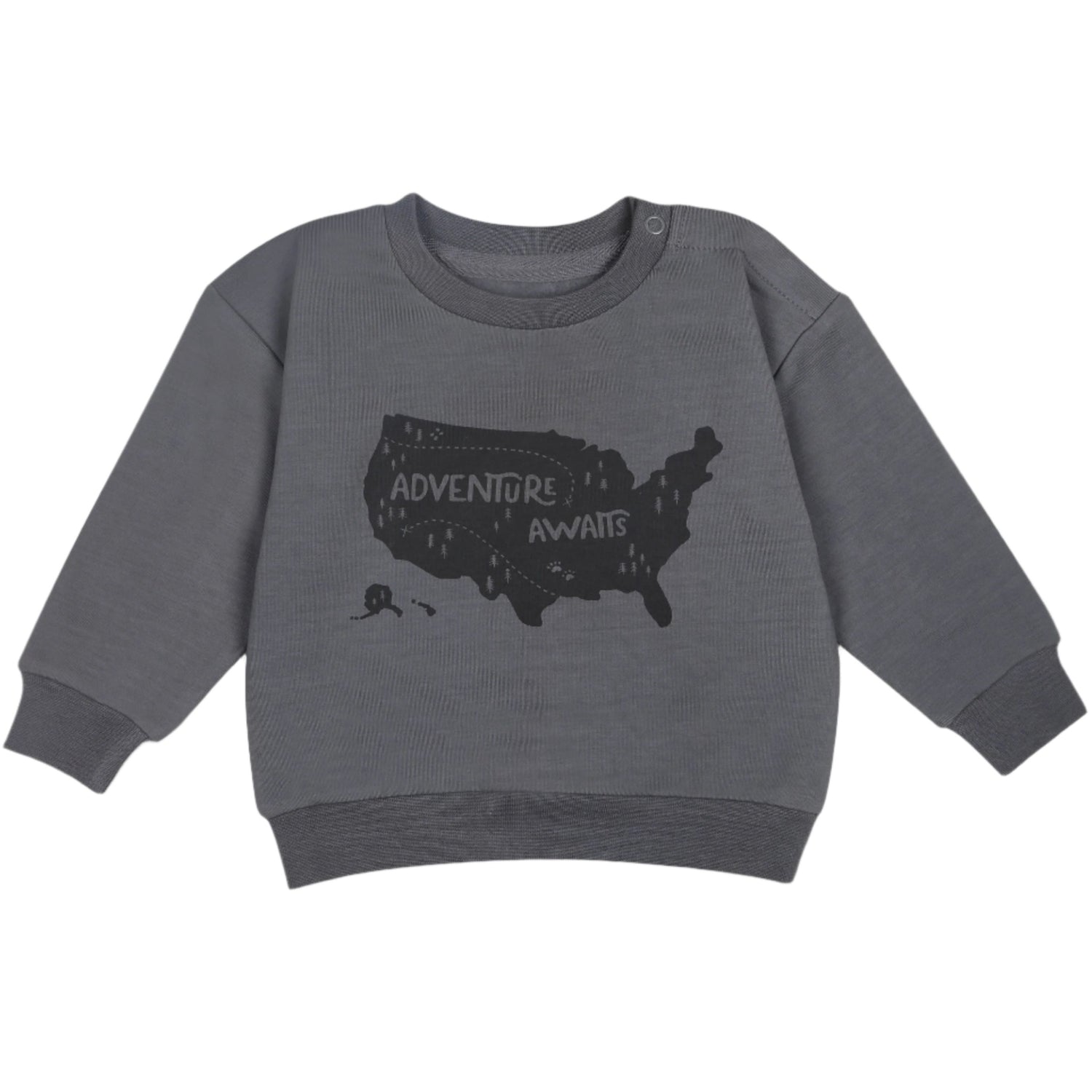 Organic Fleece Sweatshirt – Adventure Awaits