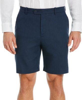 Men’s Flat Front 9″ Linen Blend Shorts