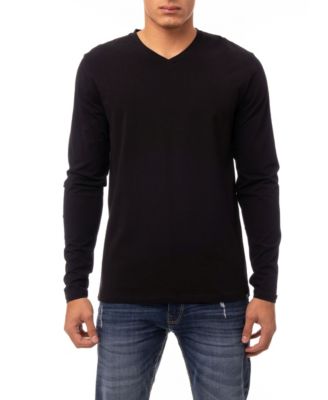 Men’s Soft Stretch V-Neck Long Sleeve T-shirt