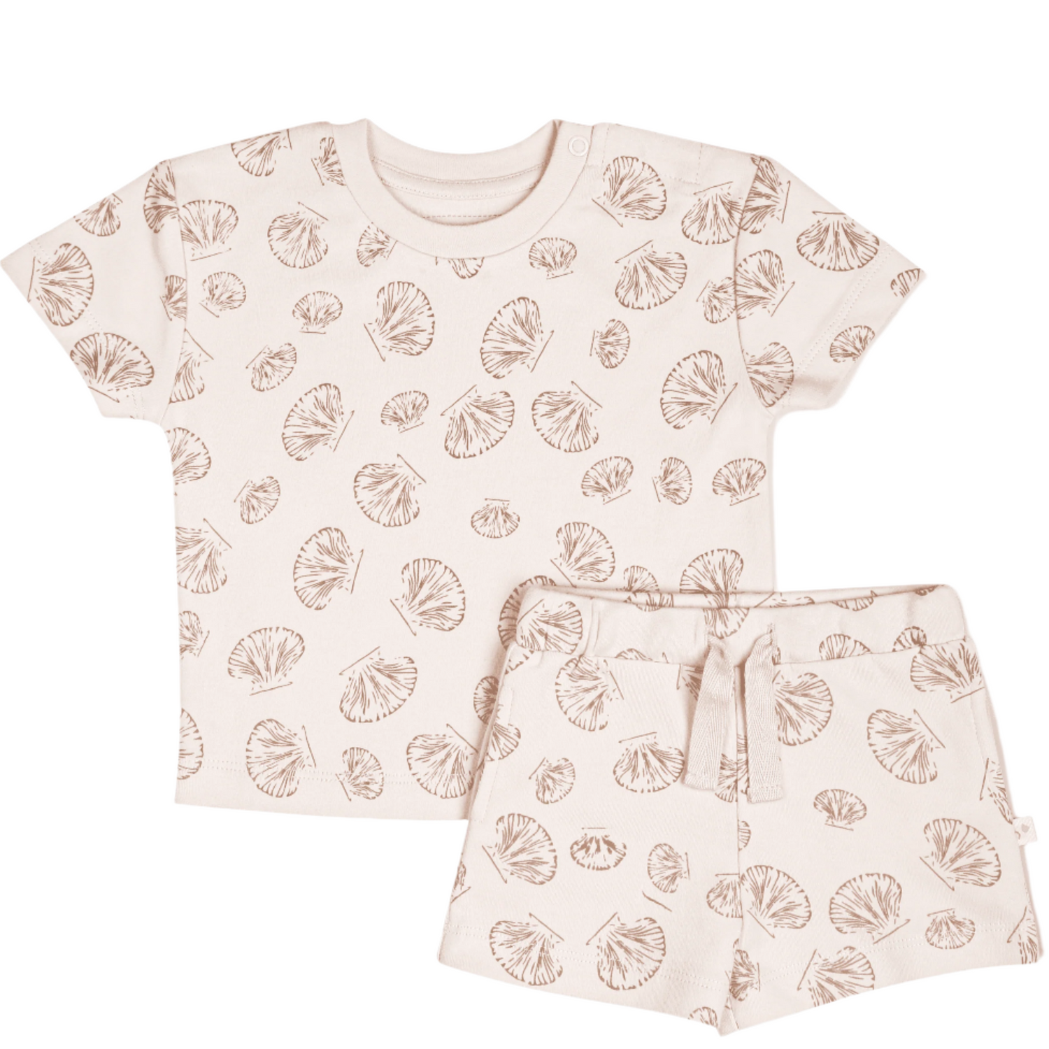 Organic Baby Toddler Tee and Shorts Set – Seashells