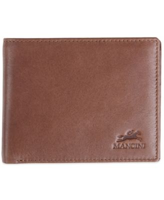 Men’s Bellagio Collection Center Wing Bifold Wallet with Coin Pocket