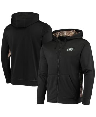 Men’s Black, Realtree Camo Philadelphia Eagles Decoy Tech Fleece Full-Zip Hoodie