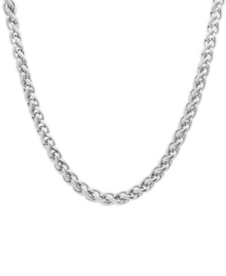 Men’s Stainless Steel Wheat Chain Necklace