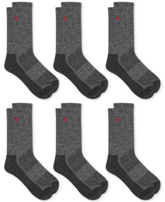 Men’s 6-Pk. Performance Red Pony Crew Socks