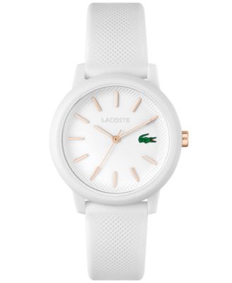 Women’s L.12.12 White Silicone Strap Watch 36mm