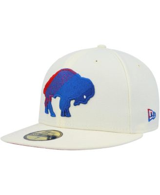 Men’s Cream Buffalo Bills Chrome Dim 59FIFTY Fitted Hat