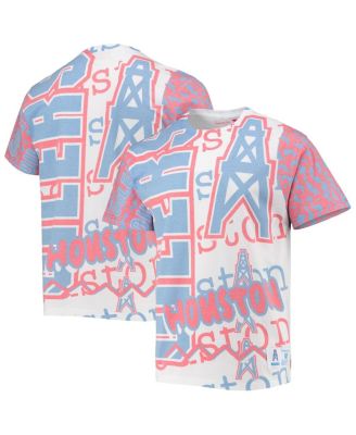 Men’s White Houston Oilers Jumbotron 2.0 Sublimated T-shirt