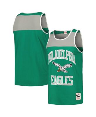 Men’s Kelly Green and Silver Philadelphia Eagles Heritage Colorblock Tank Top