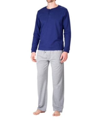 Men’s Knit Long Sleeve Pajama Set