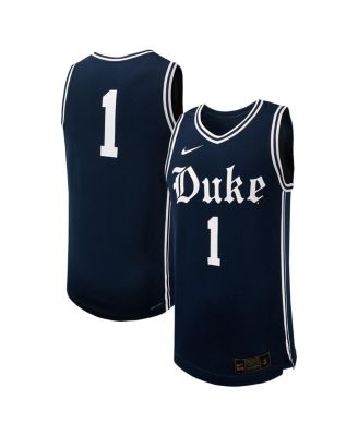 Men’s #1 Black Duke Blue Devils Replica Basketball Jersey