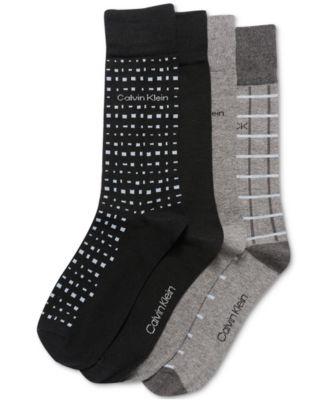 Men’s Crew Length Dress Socks, Assorted Patterns, Pack of 4