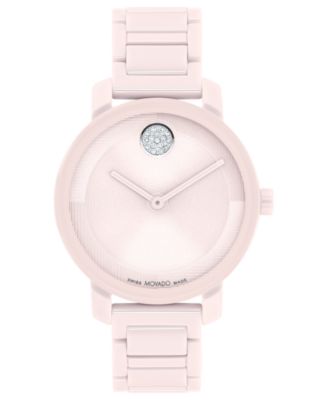 Women’s Swiss Bold Evolution 2.0 Blush Ceramic Bracelet Watch 34mm