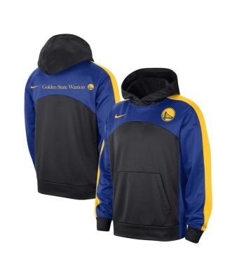 Men’s Black, Royal Golden State Warriors Authentic Starting Five Force Performance Pullover Hoodie