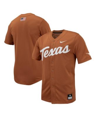 Men’s Texas Longhorns Replica Full-Button Baseball Jersey