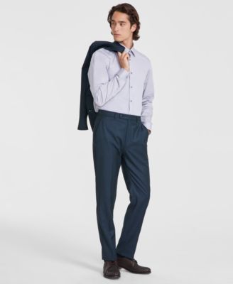 Men’s Slim-Fit Wool-Blend Stretch Suit Separate Pants