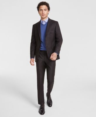 Men’s Modern-Fit Stretch Wool Suit Separates