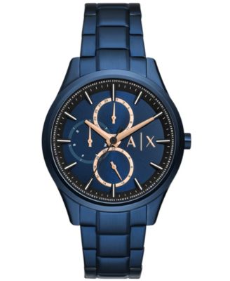 Men’s Multifunction Blue Stainless Steel Watch 42mm