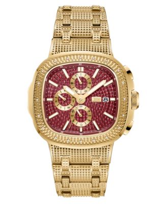 Men’s Heist Multifunction 18K Gold Plated Stainless Steel Watch, 45mm