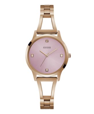 Women’s Analog Rose Gold Tone Stainless Steel Watch 34 mm