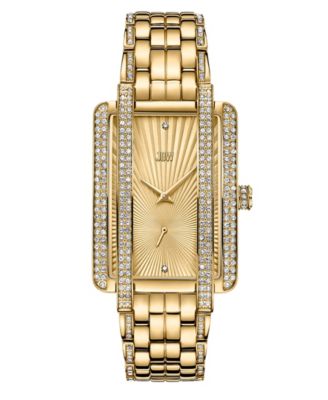 Women’s Mink Diamond (1/8 ct.t.w.) 18k Gold Plated Stainless Steel Watch