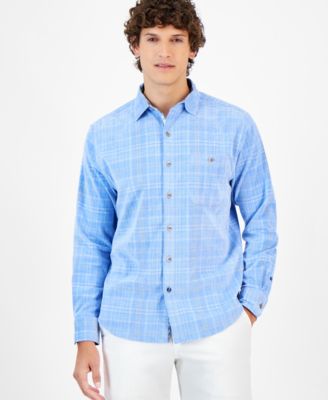 Men’s Coastline Cord Brissa Check Long-Sleeve Shirt