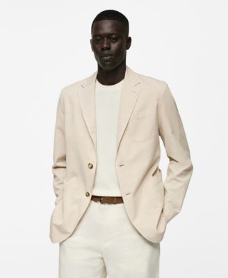 Men’s Slim-Fit Linen-Blend Blazer