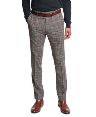 Men’s Downing Slim-Fit Stretch Check Suit Pants