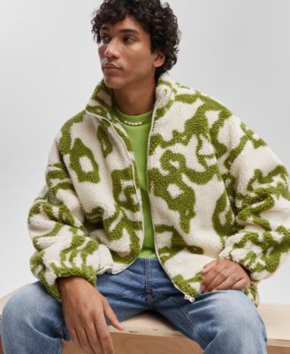 Men’s Jacquard Zip-Front Sherpa Jacket