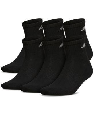 Men’s Athletic 6-Pk. Cushioned Quarter Socks