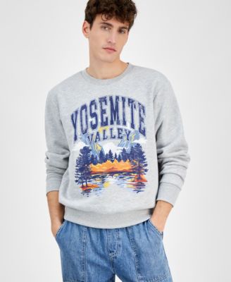 Men’s Yosemite Valley Crewneck Sweatshirt, Exclusively at Macy’s