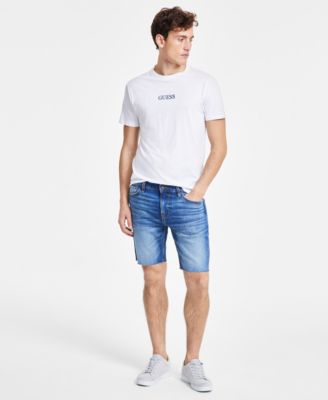 Men’s Logan Slim-Fit Faded Denim Shorts