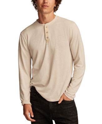 Men’s Weekend Classic-Fit Textured Long-Sleeve Henley