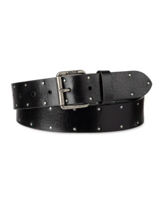 Men’s Casual Riveted Edge Leather Jean Belt