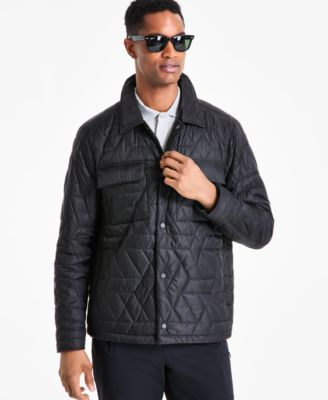 Men’s Quilted Shirt Jacket, Exclusively at Macy’s