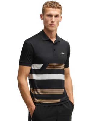 Men’s Stripe Print Regular-Fit Paddy Polo