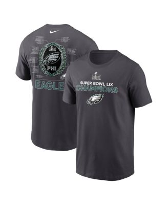 Men’s Anthracite Philadelphia Eagles Super Bowl LIX Champions Roster T-Shirt