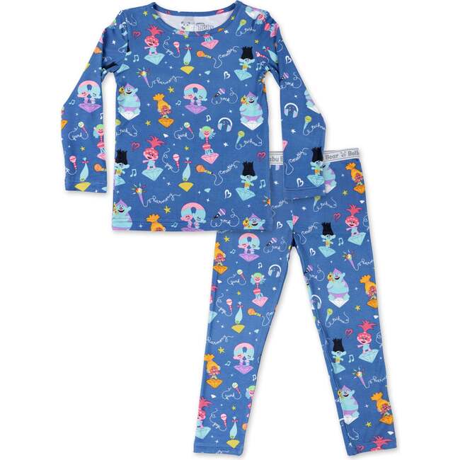 Trolls Music Bamboo Kids Pajamas, Blue