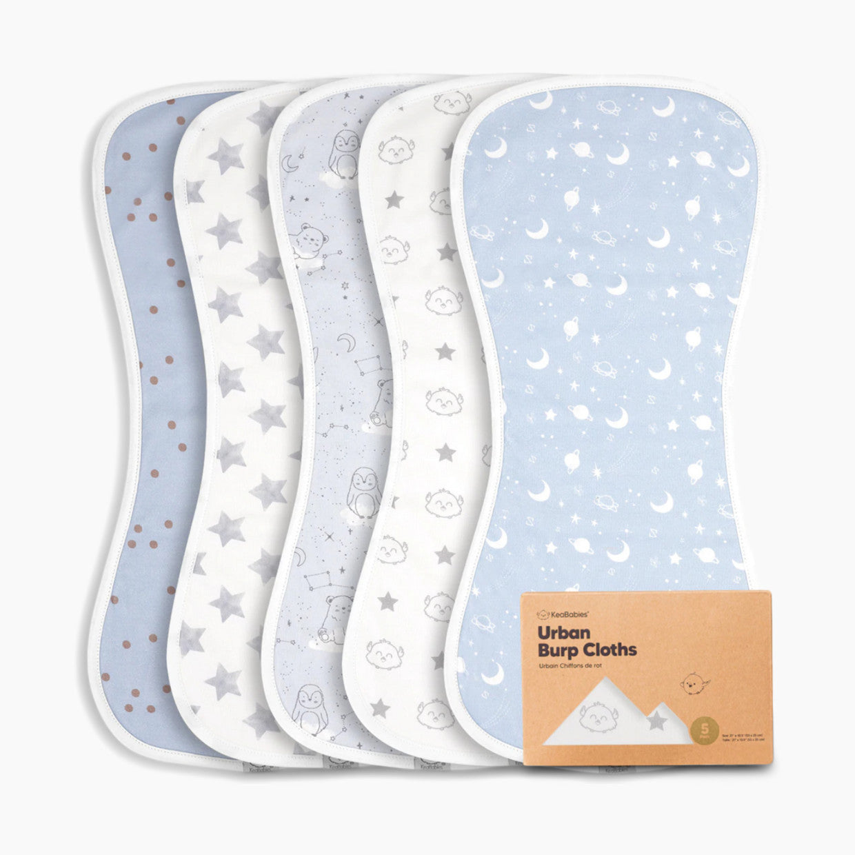 Urban Organic Burp Cloths (5 Pack)