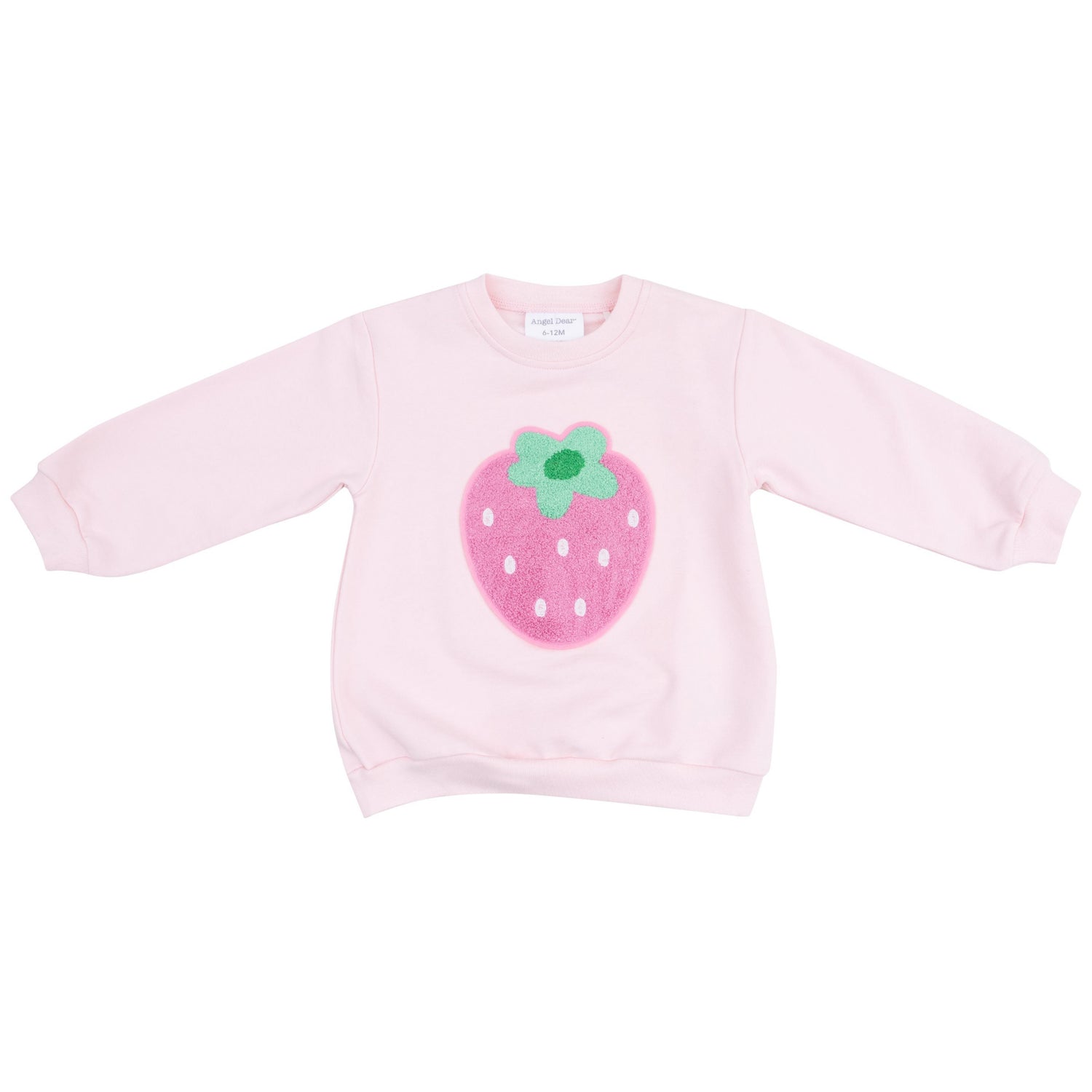 Oversize Sweatshirt With Applique – Strawberry Swiss Dot French Terry