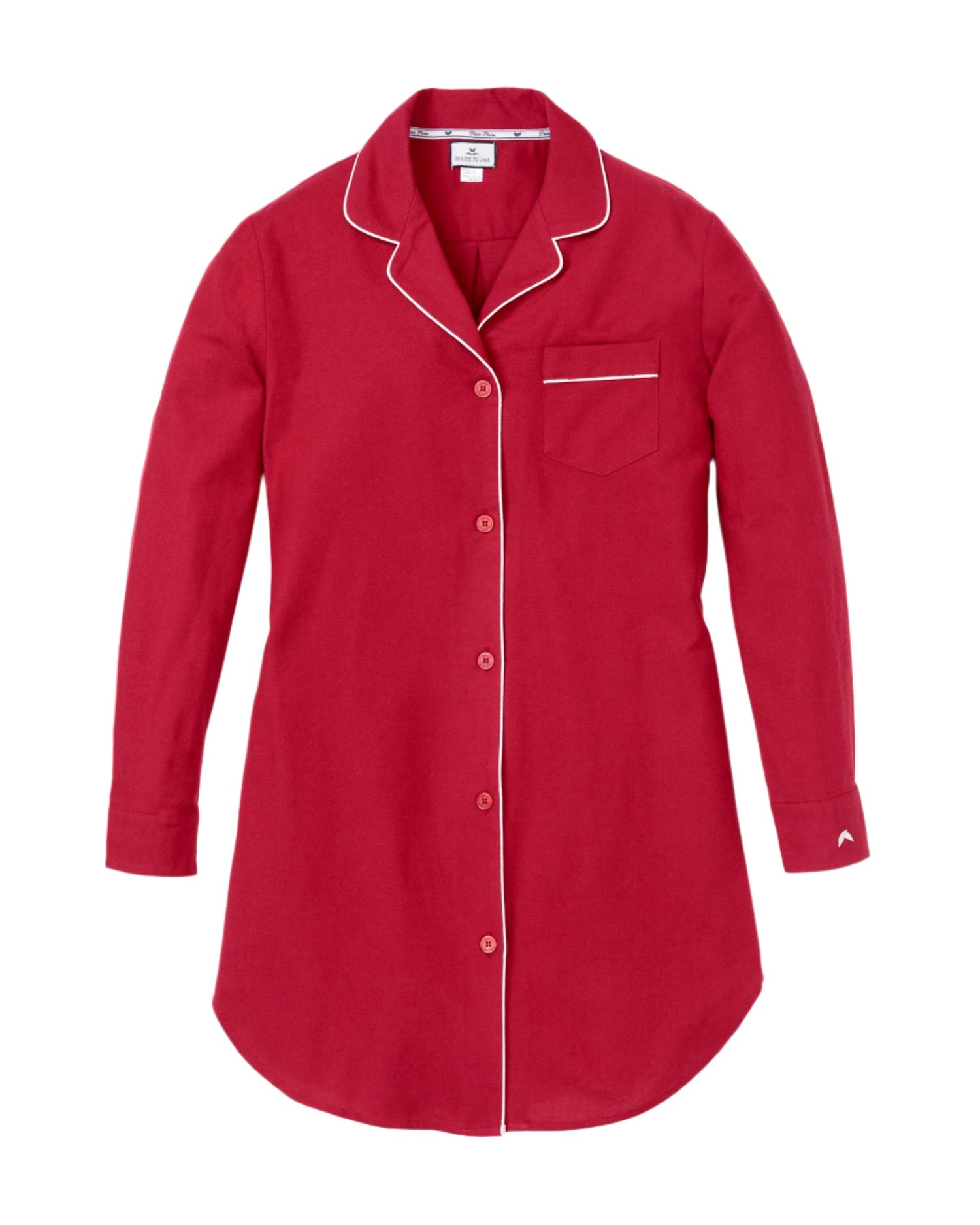 Women’s Flannel Nightshirt in Red