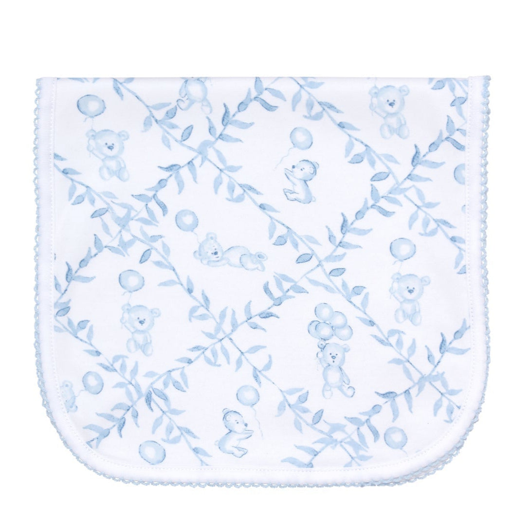 Blue Bears Trellace Burp Cloth