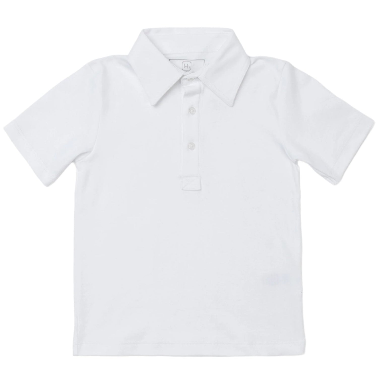 Griffin Boys’ Pima Cotton Polo Golf Shirt – White