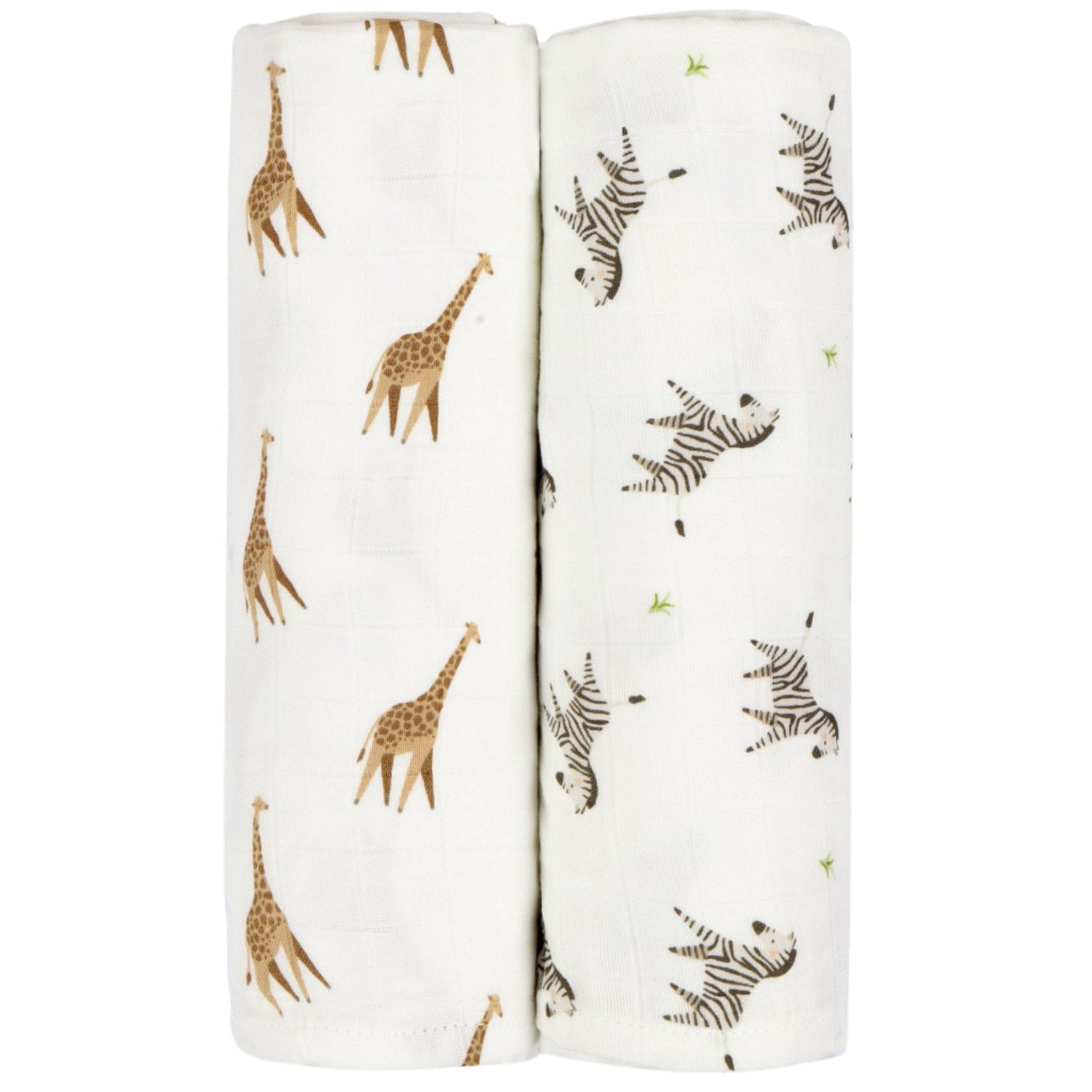 Giraffe & Zebra Swaddle Set