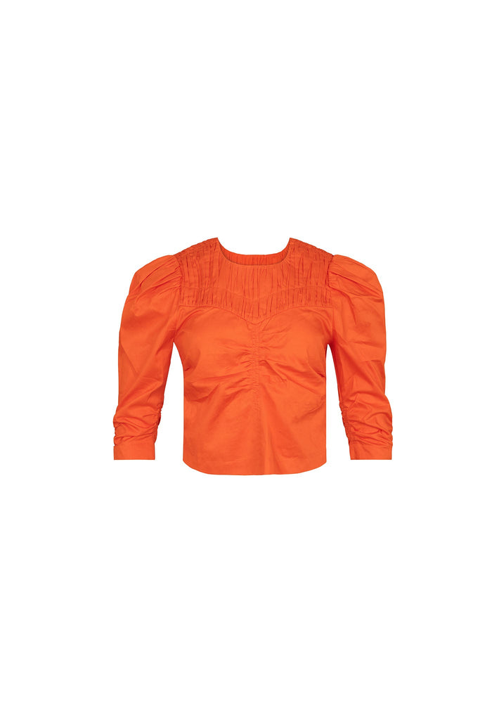 Jacqueline Top in Red Orange