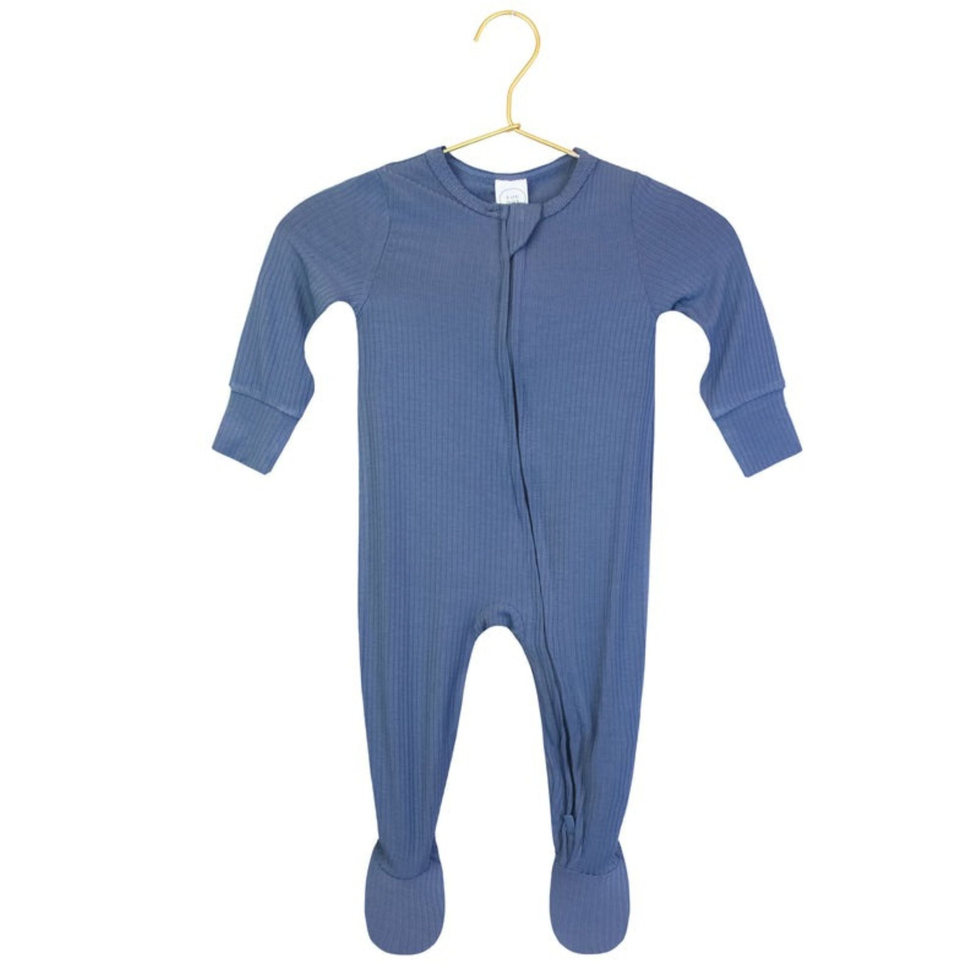 Zipper Footie – Harrison Ribbed